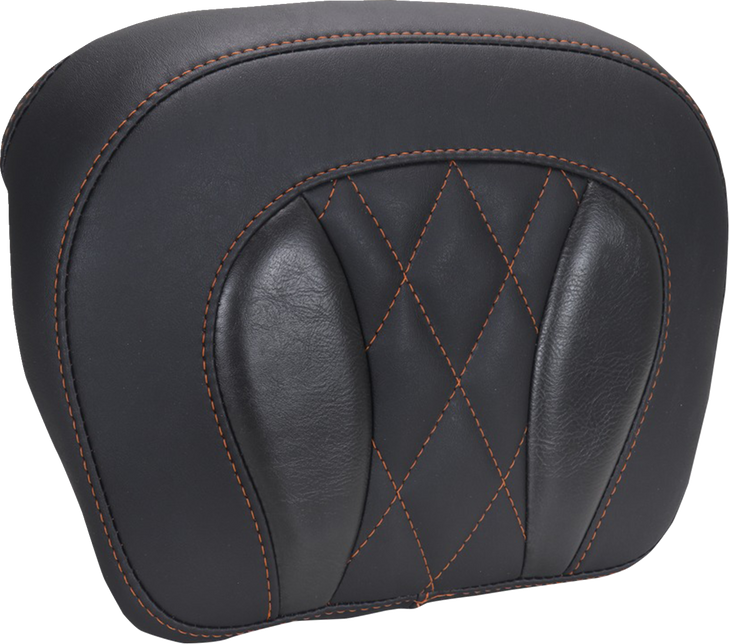 Mustang Pad Backrest Chopped Tpak Orange Thrread 88440Mo