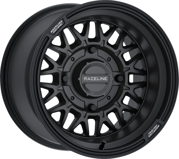 Raceline Wheels Wheel - Omega - Front/Rear - Black/Satin - 15X7 - 4/137 - 5+2 (+10 Mm) A13B-57037+10