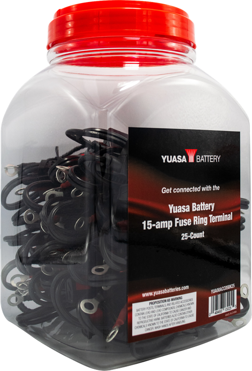 Yuasa Battery Charger Ring Connectors 25 Pack Yua00Acc05Bk25