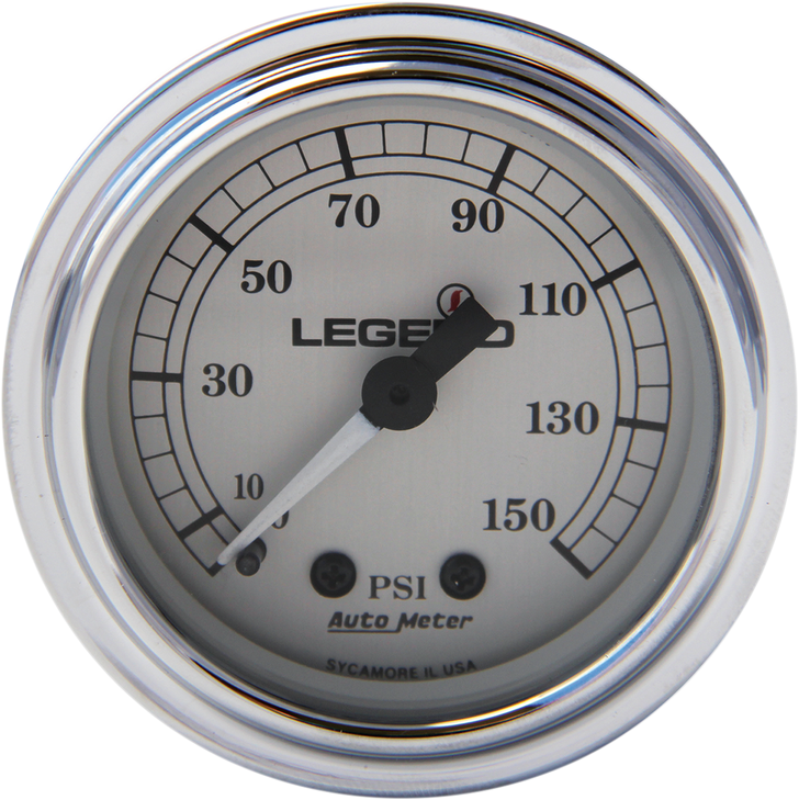 Legend Suspension Fairing Mounted Led Backlit Psi Gauges - Silver 2212-0485