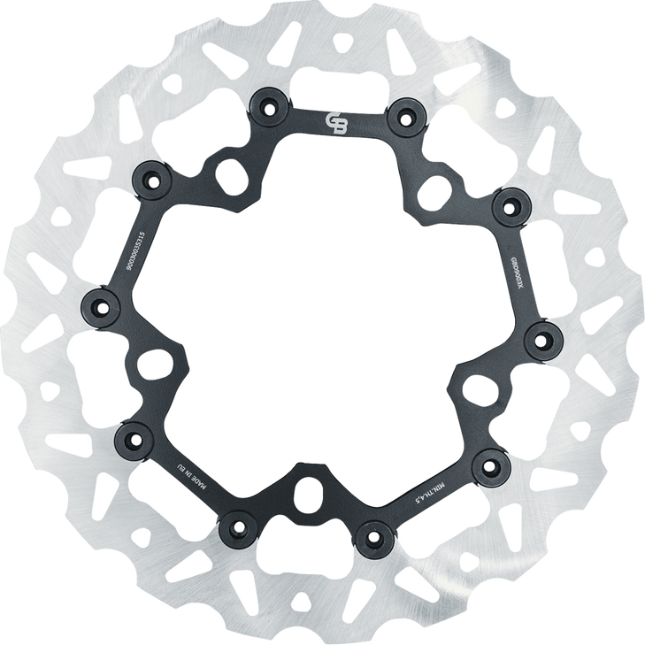 Gbrakes Brake Rotor Front 12.5" Wave Floating Gbd9003X