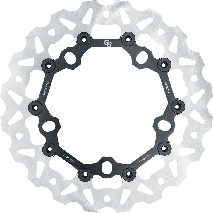 Gbrakes Brake Rotor Front Wave Floating Gbd9001X
