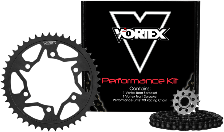 Vortex Steel Chain Kit - Gsx-R 600 - Black Ck6273