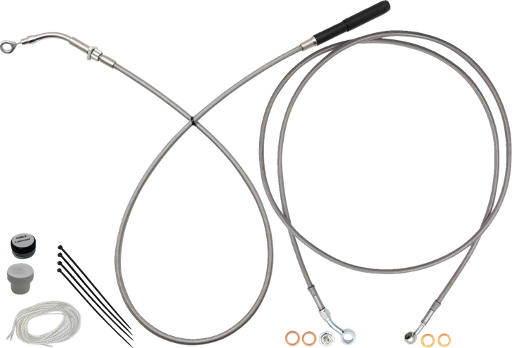 Fat Baggers Inc. Ez Instl Kt Upper Cltch Cbl, Brk Ln, For 14" Hbar, Stnls 219914