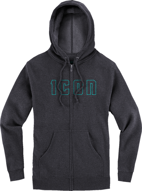 Icon Women'S Kat Stevens Hoodie - Charcoal - Medium