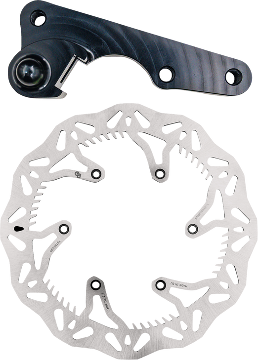 Gbrakes Brake Rotor Kit 270Mm Solid Mount Wave Rotor + Bracket Gbdos214