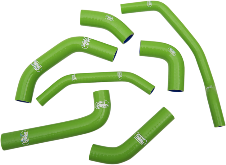 Samco Sport Radiator Hose Kit - Green - Kawasaki Kaw79-Gn