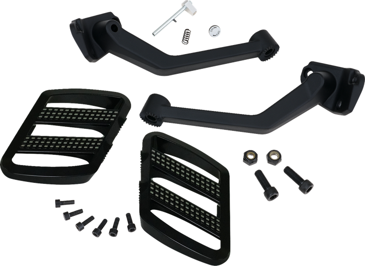 Combat Boards - Passenger - Black W/ Contrast Cut - Ryker '19-'24 41-428