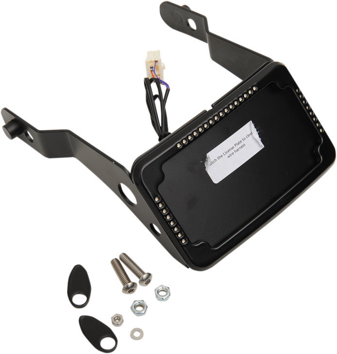 Cycle Visions Lp Plate Frame & Mount With Signals - Fxdb - Black Cv-4650B