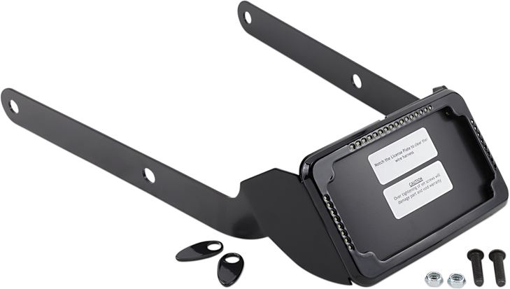 Cycle Visions Lp Plate Frame & Mount With Signals - Fxsb - Black Cv-4654B