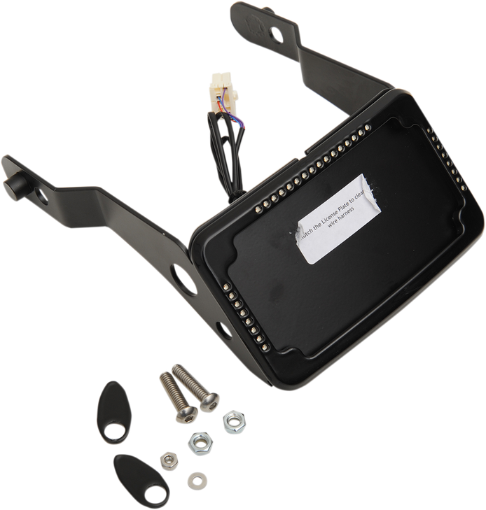 Cycle Visions Lp Plate Frame & Mount With Signals - Flsl/Fxbb - Black Cv-4653B
