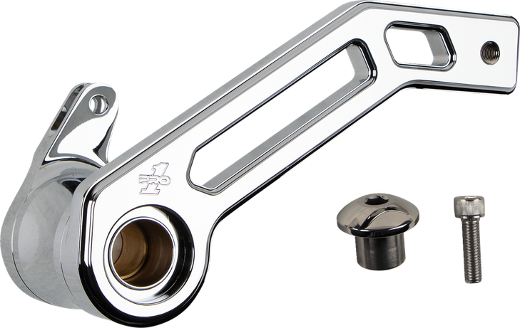 Pro-One Perf.Mfg. Touring T-Rex Shorty Brake Arm - Chrome - '14-'22 Flht 500773