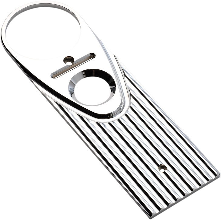Joker Machine Road King Dash Panel - Finned - Chrome 04-20-3