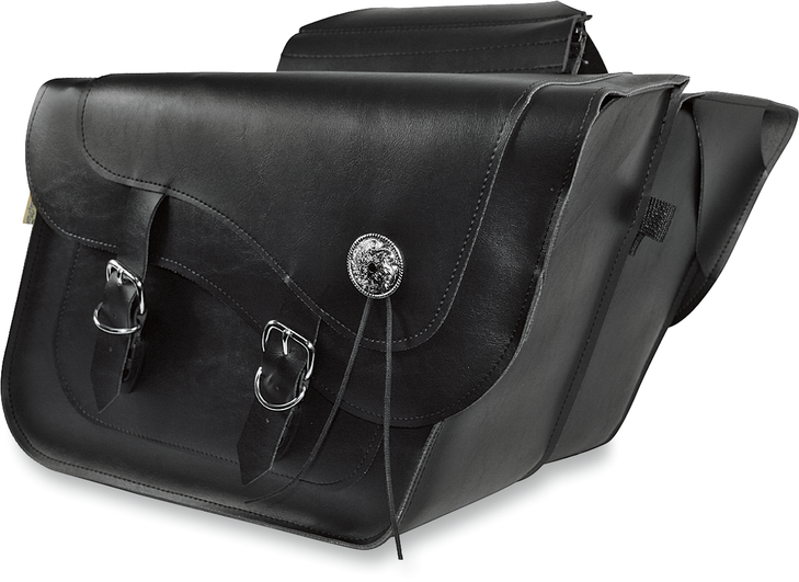 Willie & Max Luggage Deluxe Slant And Compact Slant Saddlebags - Black 58718-00