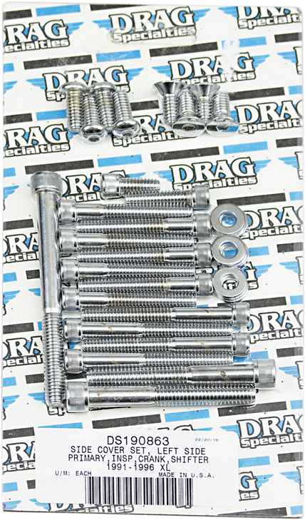 Drag Specialties Bolt Set - Side Cover - Xl