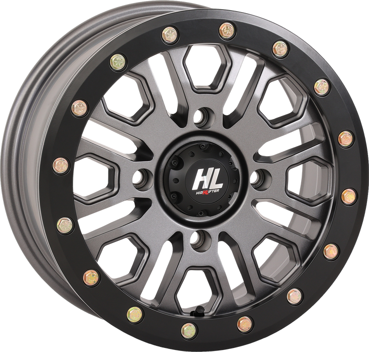 High Lifter Wheel - Hl23 Beadlock - Front/Rear - Gun Metal Gray - 15X7 - 4/137 - 5+2 (+38 Mm) 15Hl23-1537