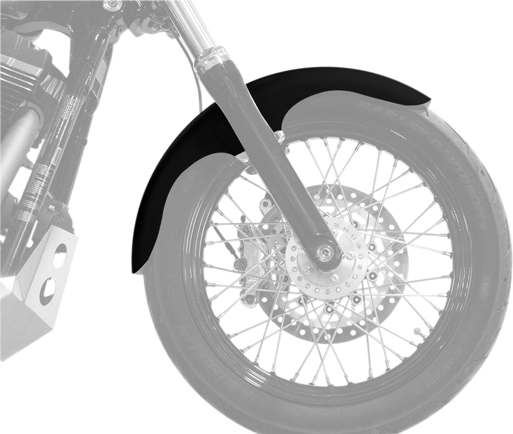 Klock Werks Front Fender - Klub - Black - 19" Kwf-03-0004