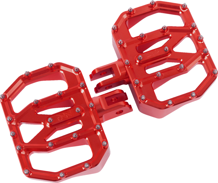Thrashin Supply Co. Floorboards Aggressor Mini Front Softail Red Tsc-2031-2-Sf