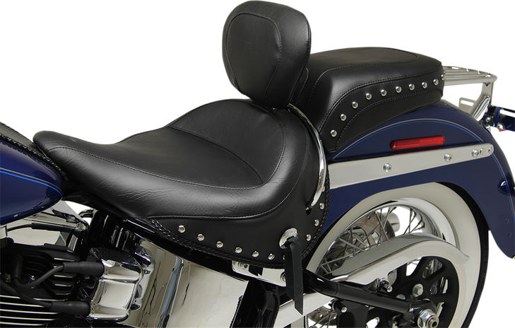 Mustang Wide Rear Seat - Studded - Black - Flst '05-'17 76235