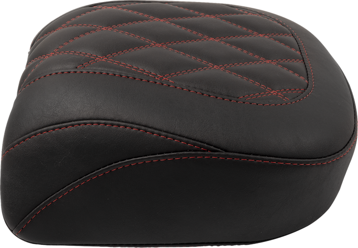 Mustang Wide Tripper Seat - Passenger - Dark Cherry Stitching - Flt/Flh '23-'25 88511Dc