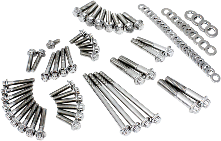 Feuling Oil Pump Corp. Fastener Kit - External Primary/Transmission - 12-Point - M8/Softail 3028