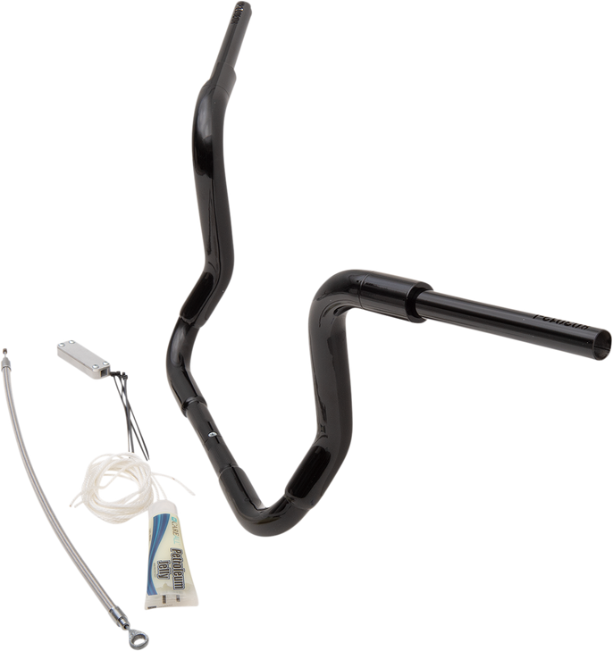 Fat Baggers Inc. Handlebar Kit - Rounded Top - 12" - Black 809412-B