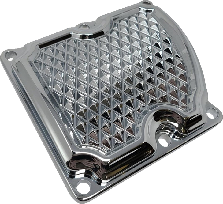 Covingtons Transmission Top Cover - Diamondback - Chrome - M8 Touring C3073-C