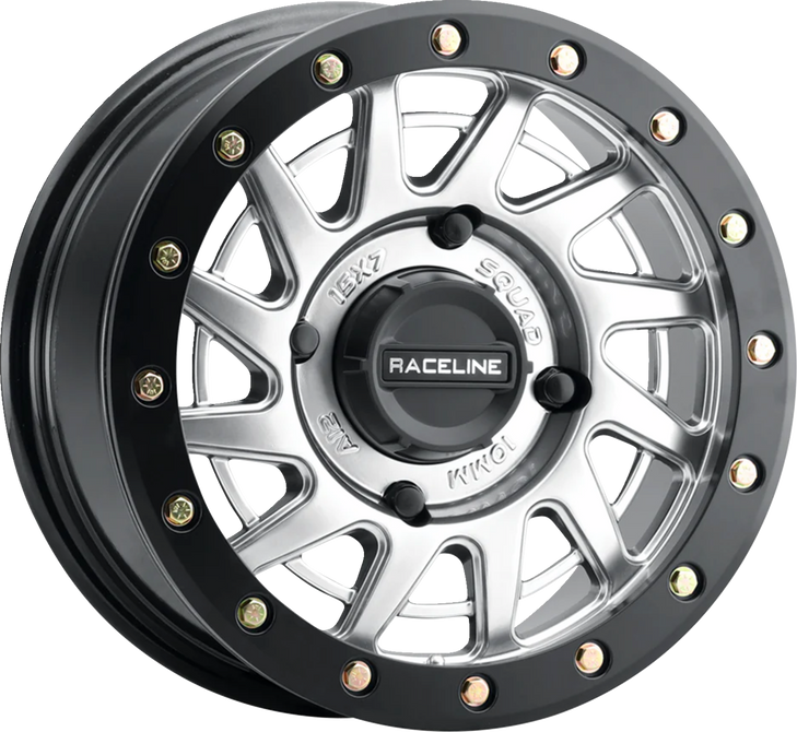 Raceline Wheels Wheel - Squad - Front/Rear - Hyper Silver/With Black Ring - 15X7 - 4/137 - 6+1 (+38 Mm) A12Sb-57037+38