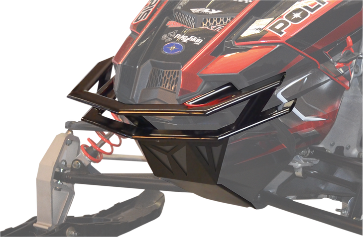 Straightline Performance Double Bar Front Bumper - Black - Polaris 182-110