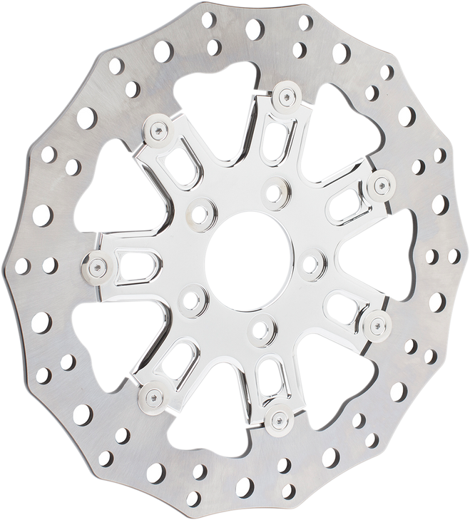 Arlen Ness Front Rotor - 7 Valve - 11.8" - Chrome 33-10302-202