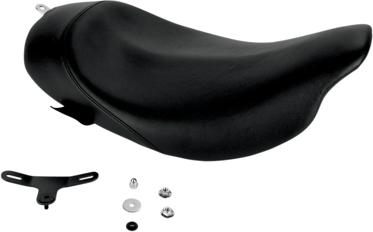 Danny Gray Buttcrack Solo Seat - Black - Smooth - Fl '08-'23 21-403