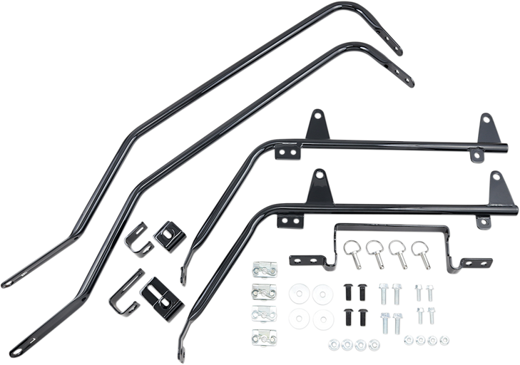 Cycle Visions Saddlebag Mounts - Black - Fl '18-'21 Cv-7218