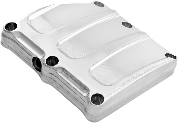 Performance Machine (Pm) Transmission Cover - Chrome - Scallop 0203-2018-Ch