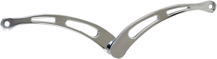 Accutronix Heel/Toe Shifter - Slotted - Chrome Flht-Sc