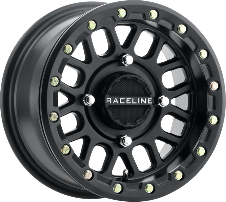 Raceline Wheels Wheel - Podium - Beadlock - Front/Rear - Black - 15X6 - 4/156 - 5+1 (+40 Mm) A93B-56056+40