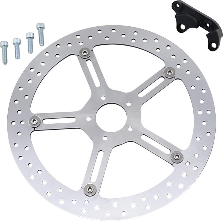 Arlen Ness Big Brake Rotor - 15" - Front Left - Softail 02-983