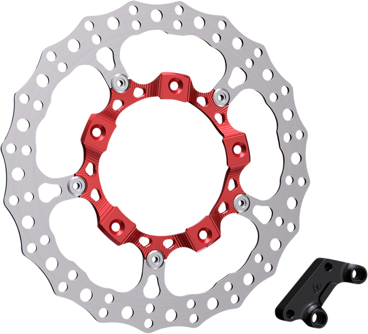 Arlen Ness Rotor 14" - Front Right - Red 300-007