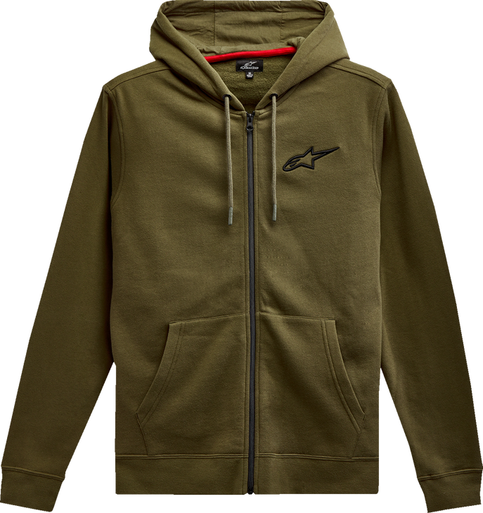 Ageless Zip Hoodie - Military/Black - 2Xl 12125360069102X