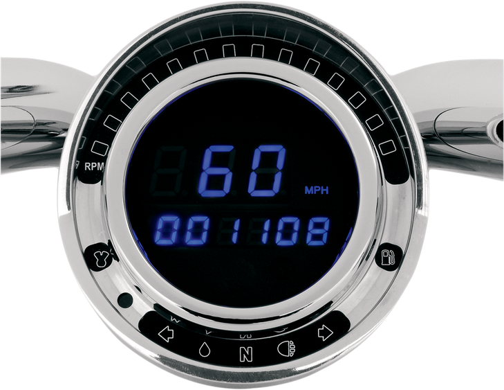 Dakota Digital Big Dog Direct Plug-In Speedometer - Blue Led Bd-140