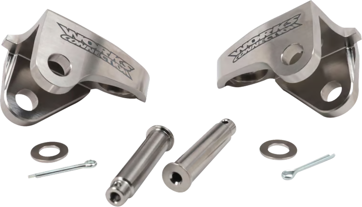 Works Connection Foot Peg Mounts Titanium Crf 20-520 20-520