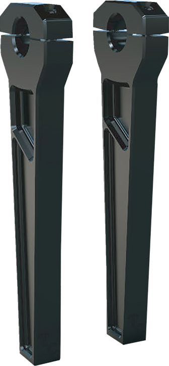Todd'S Cycle Risers - 1-1/8" Clamping - 10" Rise - Black Td-R21-10B