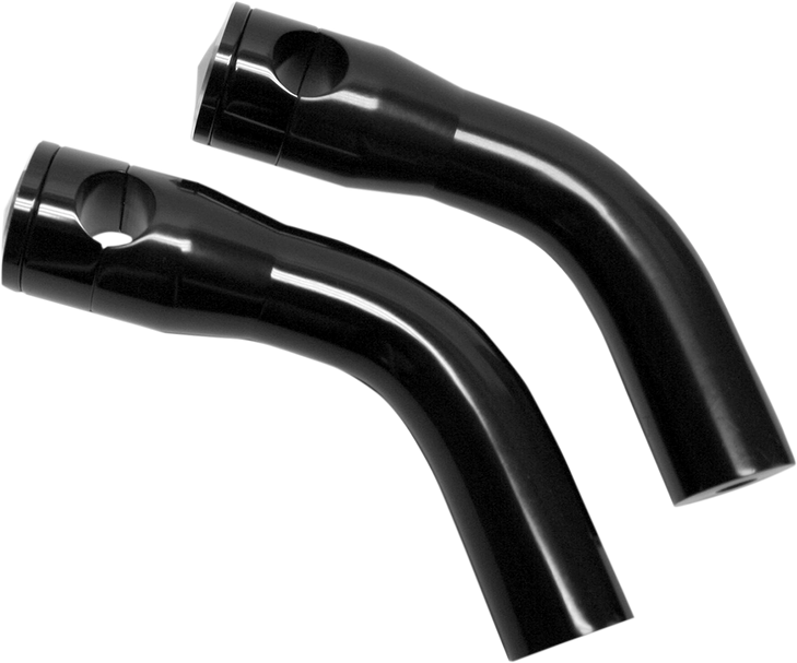 Accutronix Risers - Pullback - 6" - Black Hrp1356-B