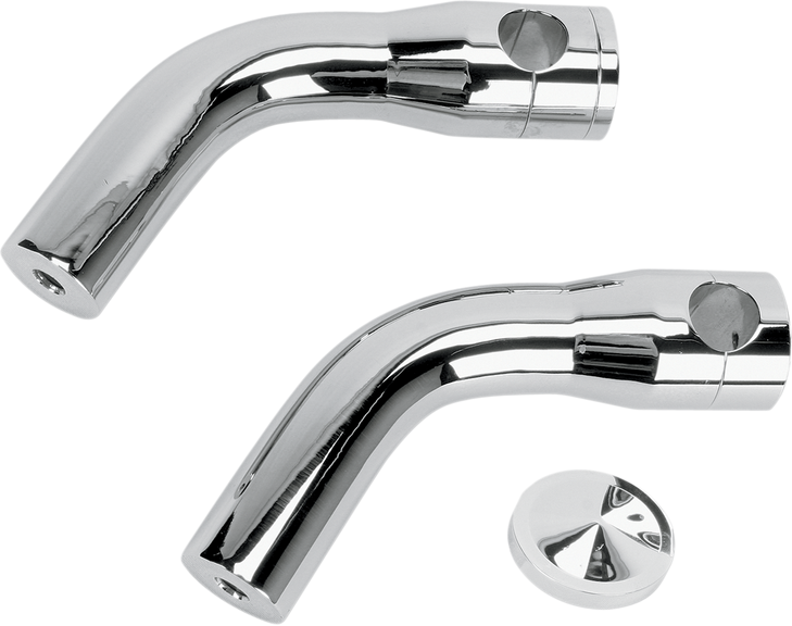 Accutronix Risers - Pullback - 6" - Chrome Hrp1356-C