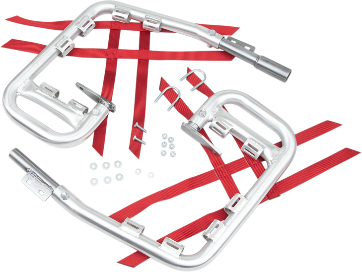 Dg Performance Nerf Bars - Trx90 - Natural/Red 60-2100