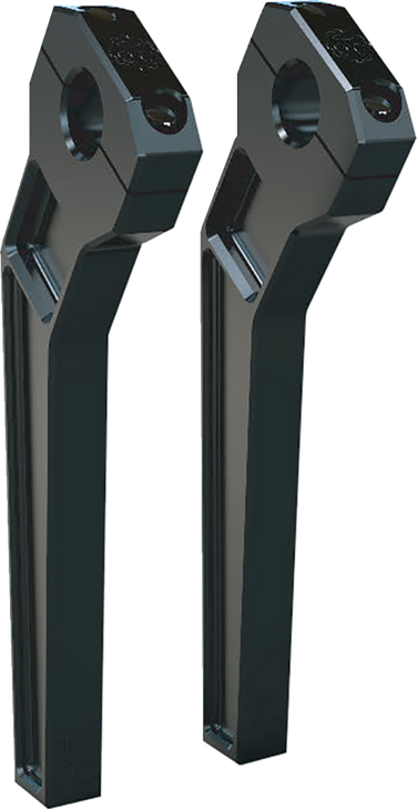 Todd'S Cycle Risers - Pullback - 1-1/8" Clamping - 10" Rise - Black Td-R22-10B