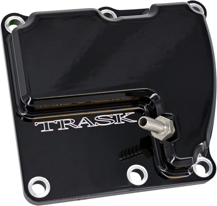 Trask Checkm8 Vented Transmission Top Cover - Black Tm-2041Bk