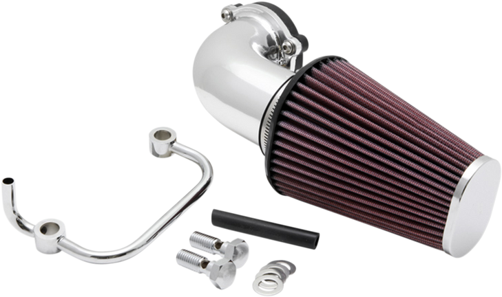 K & N Aircharger Intake System With Mandrel-Bent Aluminum Intake Tube Kit - Bright Chrome 57-1126P
