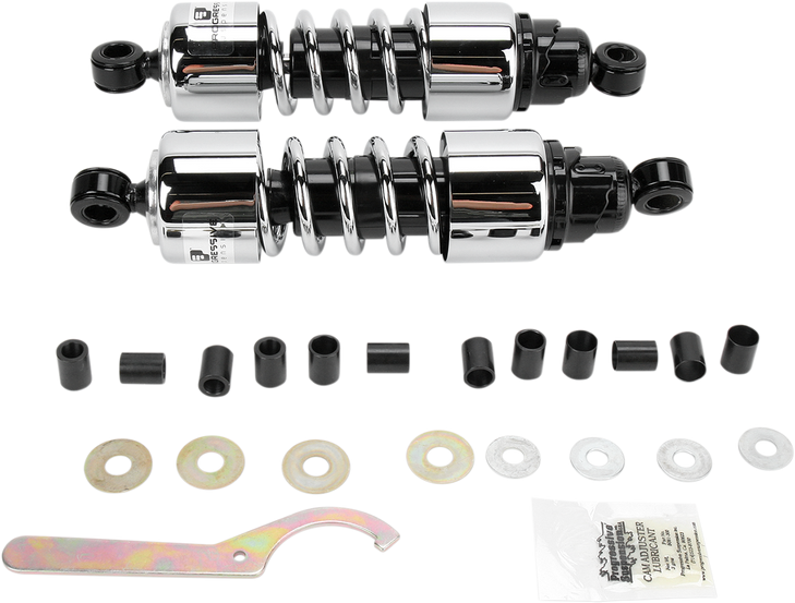 Progressive Suspension 412 Cruiser Series Shocks - Chrome - 11.5" - Standard 412-4254C