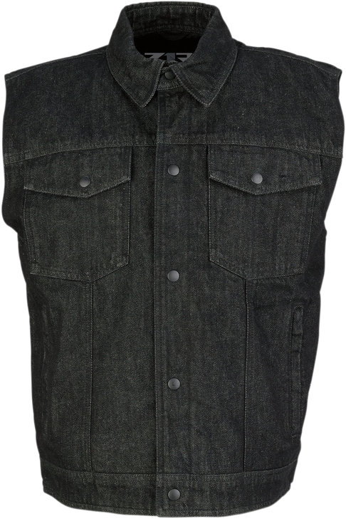 Z1R Denim Vest - Black - Small