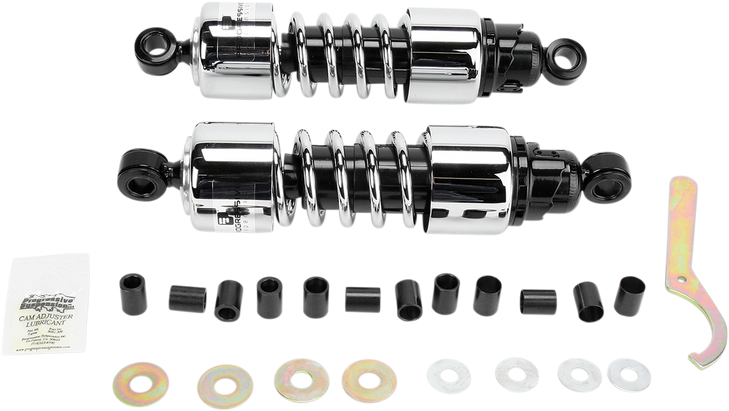 Progressive Suspension Shocks - 412 Cruiser Series - Chrome - 11.5" - Heavy Duty 412-4201C